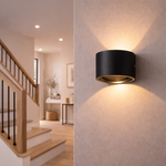 Contemporary LED Round Wall Light – Up & Down Glow