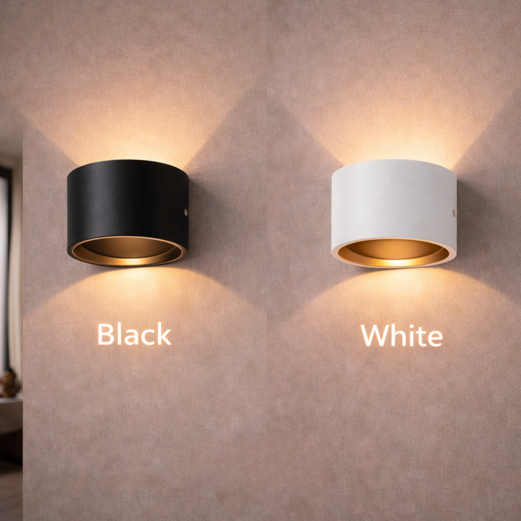 Contemporary LED Round Wall Light – Up & Down Glow