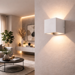 Architectural LED Up & Down Wall Light – Warm White (White)