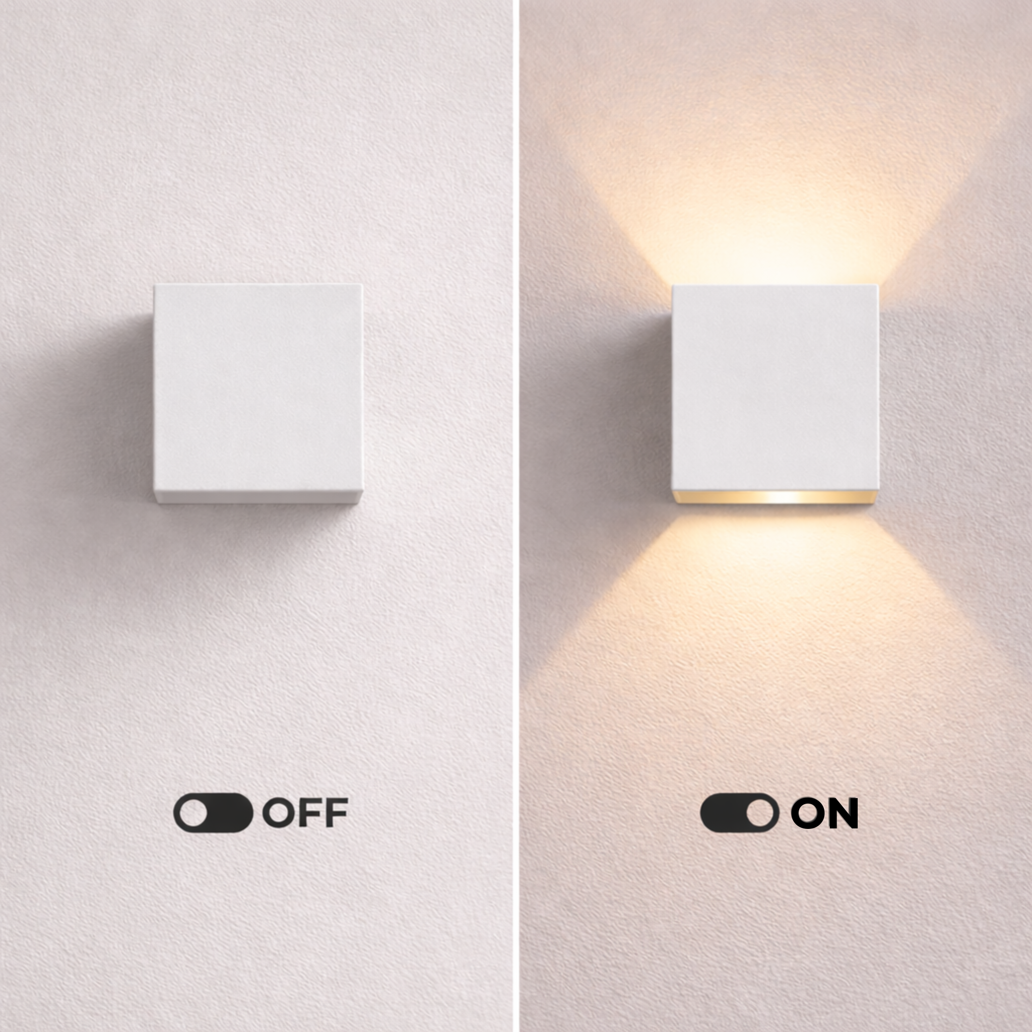 Modern LED Waterproof Wall Light 12W White | Indoor and Outdoor | Warm or Cool White Aluminum Wall Lamp