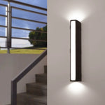 Linear LED Outdoor Wall Light – 24W (Black)
