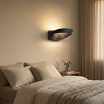 Designer LED Oval Wall Light – 12W (Black)